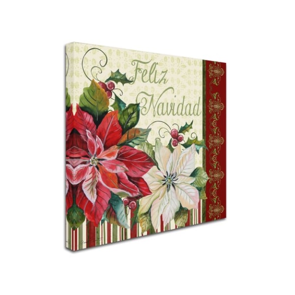 Jean Plout 'Feliz Navidad' Canvas Art,14x14